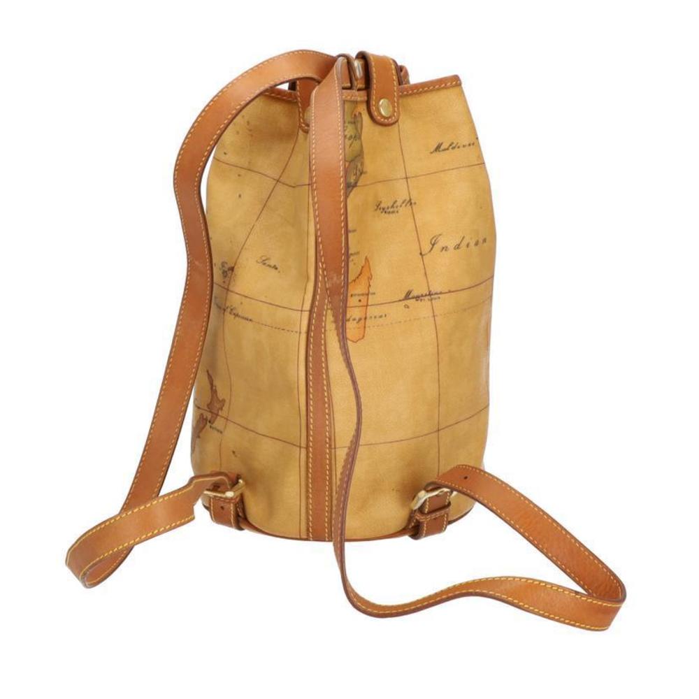 Prima Classe Leather Map Pattern Backpack - Picture 2 of 10